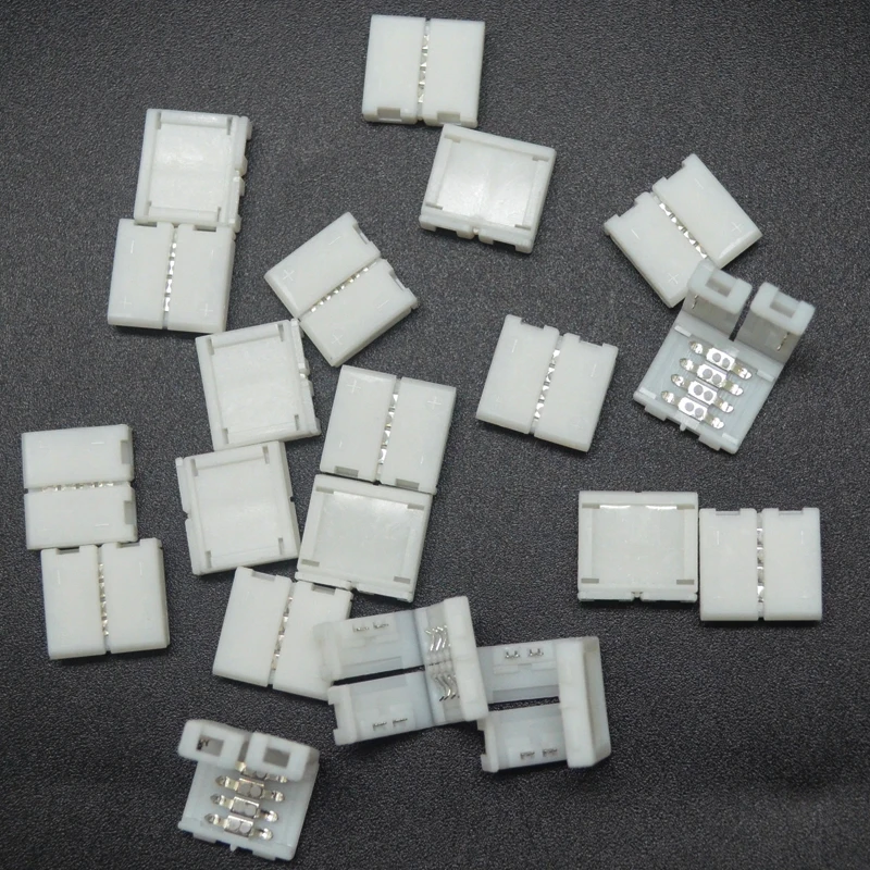 10 шт. 15x15x5 мм 4 контактный Быстрый разъем для 5050/3528 RGB цветной светодиодной полосы
