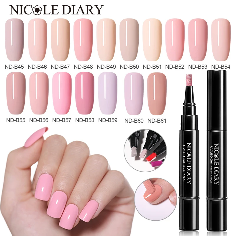 Николь дневник одношаговый гель телесного цвета лак для ногтей 3 в 1 отмачиваемый