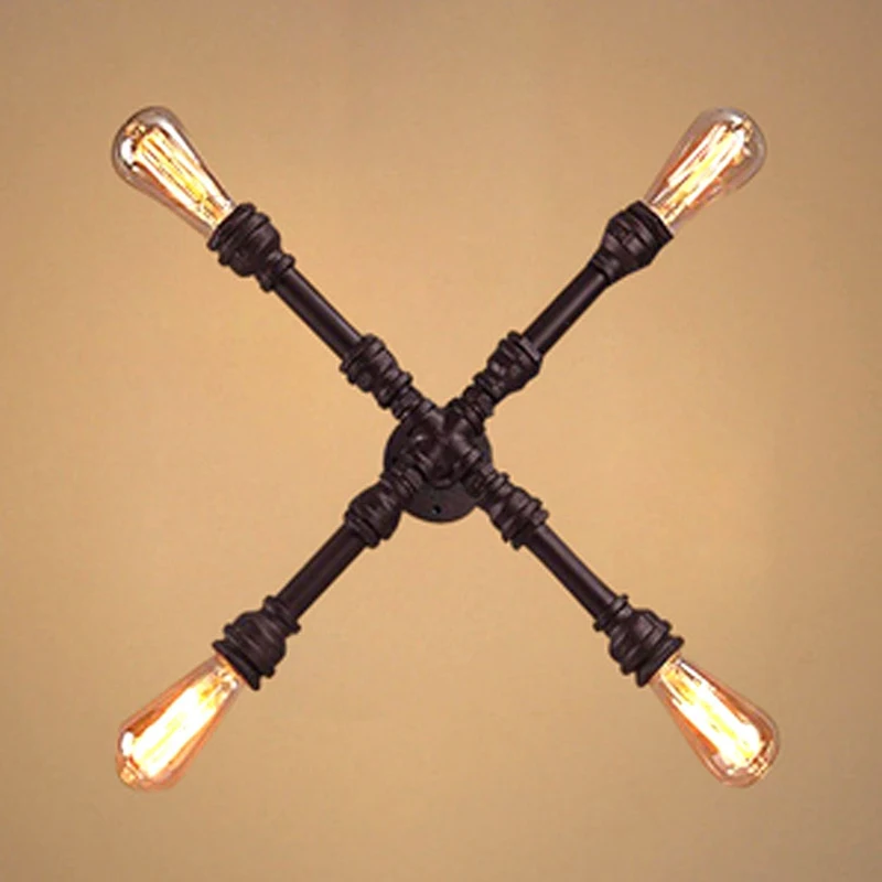 Винтажный Железный настенный светильник в стиле лофт индастриал настенные бра с