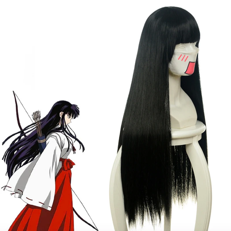 Парик для косплея аниме InuYasha парики Kikyou термостойкие синтетические вечерние Ки
