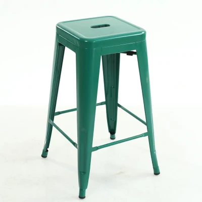 green H76 cm Качественный Металлический барный стул высокий стул барный стул передний стол барный стул - Цвет: green H76 cm