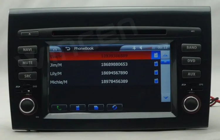 6 2 &quotАвтомобильный DVD плеер для Fiat Bravo с 3D Меню Многоязычная поддержка бортовой