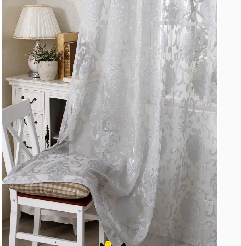 Шторы для спальни оконная вуаль кортианс прозрачная Тюлевая штора занавески с