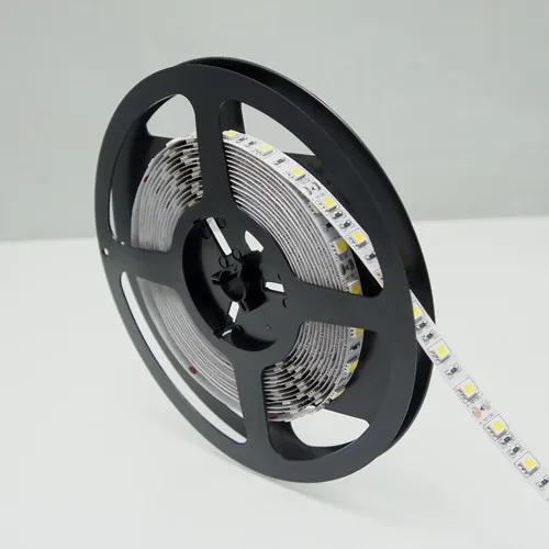 Водонепроницаемый 5 метров DC 12 V SMD5050 гибкий светодиодный полосы 60 Светодиодный s