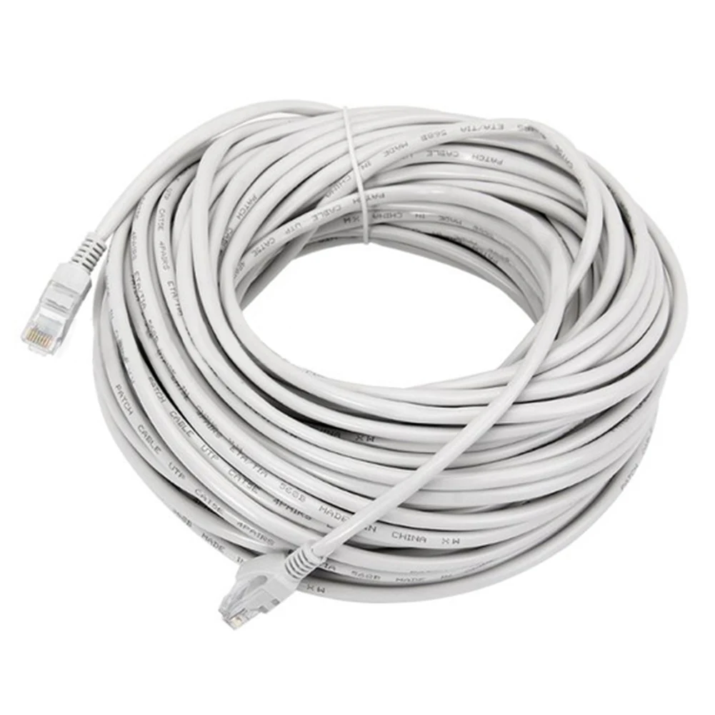 30 м CAT5 сети Ethernet LAN кабель серый UTP патч маршрутизатор Одежда высшего Качества