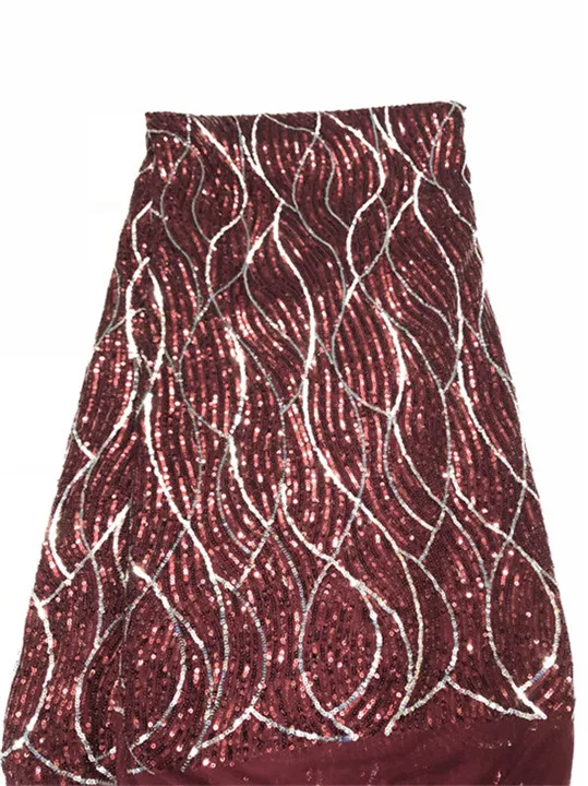 Блестки Дизайн Зеленый французский африканский сетчатый кружевной материал