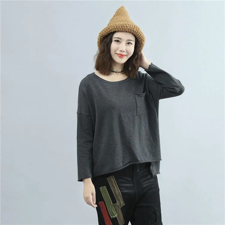 Осень 2017 г. более Размеры D футболка женские корейские Повседневное Свободные