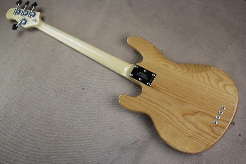 Высокое качество белый пепел тела музыкальный человек Эрни мяч Sting Ray 4 струны электрическая бас гитара