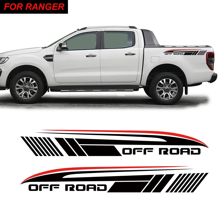 Автомобильные наклейки 2 шт. задний багажник внедорожный градиент графическая