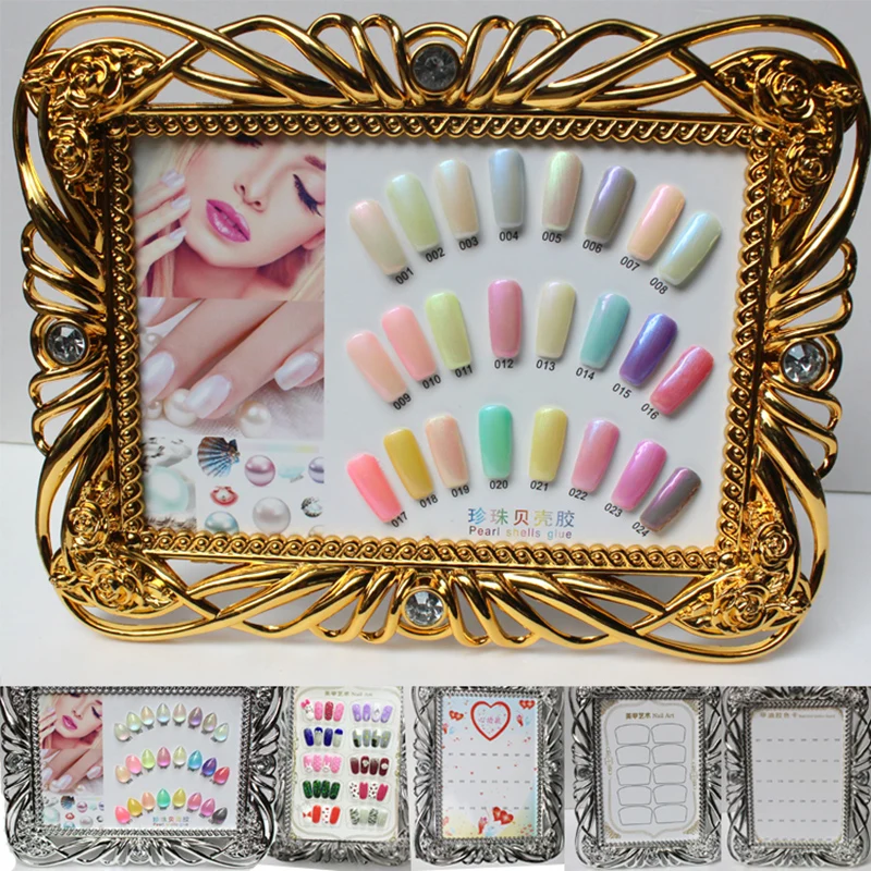 Новейший дисплей для фото ногтей картонная доска гелевого лака новая модель