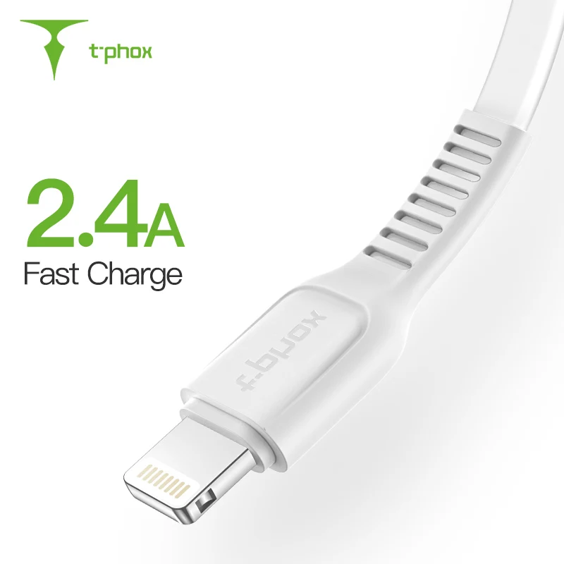 Usb-кабель T-phox для iPhone Xs Max кабель быстрой зарядки данных XR 8 7 6 6s Plus 5 5S SE мобильного