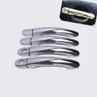 FUNDUOO для VW Tiguan 2009 2010 2011 2012 2013 2014 2 отверстия для ключей хромированная Боковая ручка дверной ручки крышка захвата отделки молдинги аксессуары