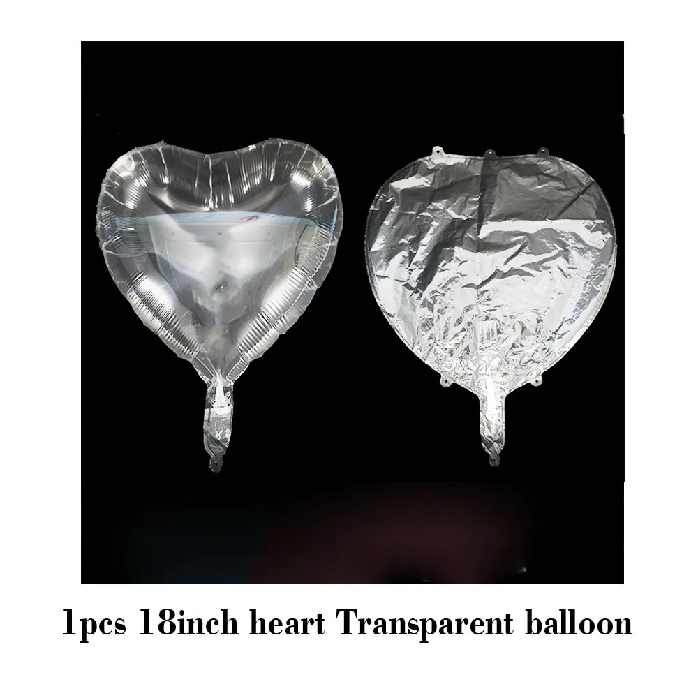 heart balloon Amawill 1 шт., 18/24 дюйма, светящиеся светодиодные шары, прозрачные баллоны с гелием, товары для дня рождения, свадьбы, Дня Святого Валентина, декор 75D - Цвет: heart balloon