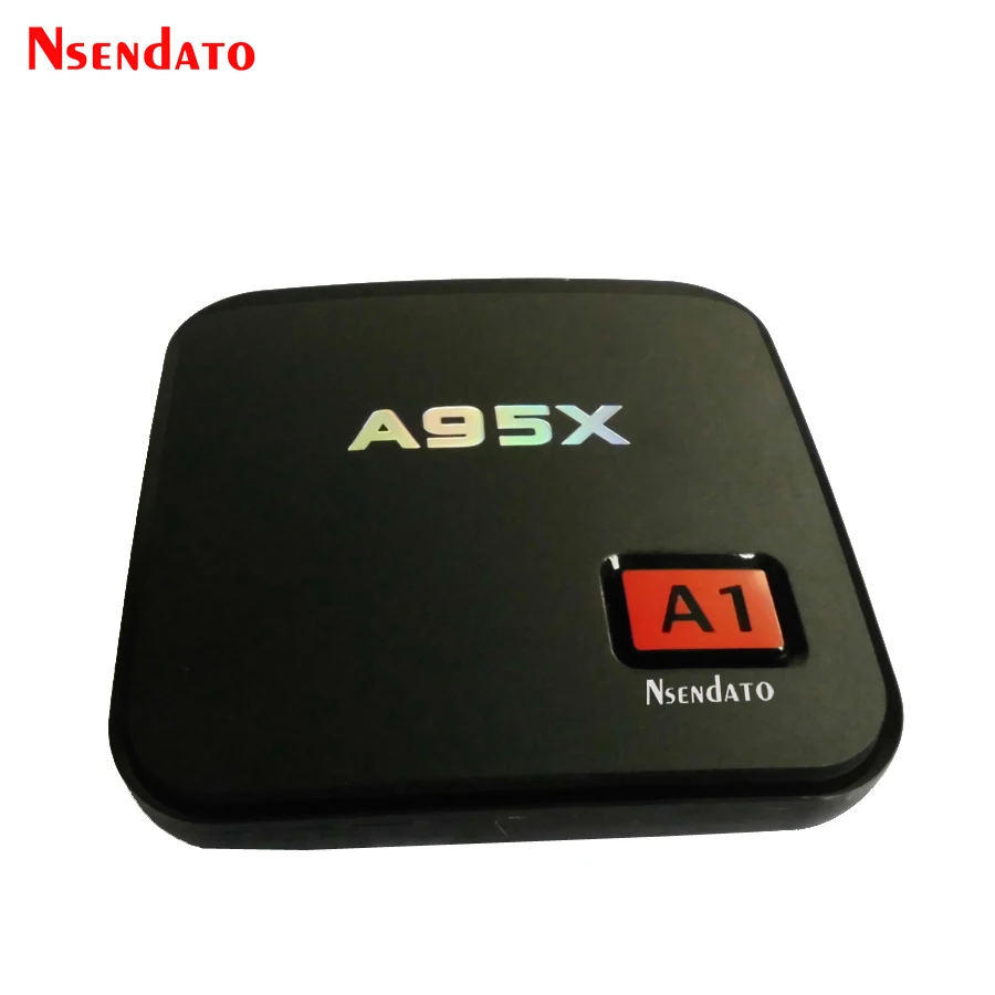 ТВ приставка Nsendato A95X A1 на Android 6 0 с четырехъядерным процессором Amlogic S905X 1 ГБ 8 4K 3D Wi Fi