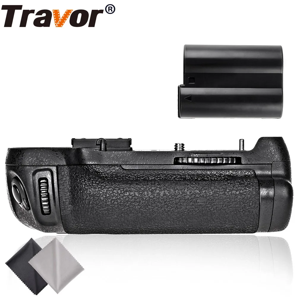 Travor батарейный блок для nikon D800 D800E D810 DSLR камера запасная MB D12 + 1 шт. EN EL15 2 салфетка из