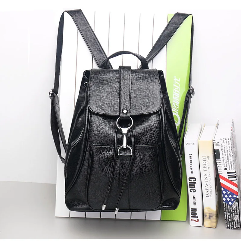 2020 Новое поступление женский рюкзак 100% натуральная кожа женские дорожные сумки
