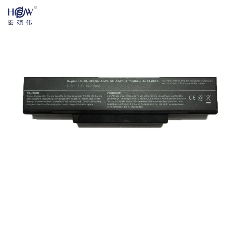 HSW rechargeable laptop battery for 925C2290F 906C5040F 906C5050F 908C3500F SQU-503 SQU-528 SQU-524 SQU-706 bateria akku | Компьютеры и