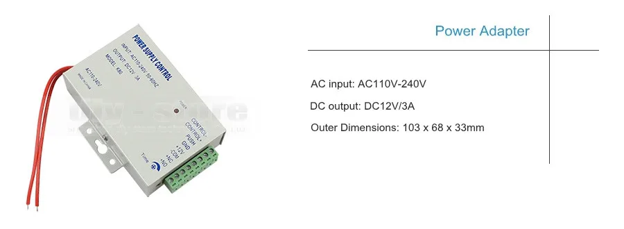 Diysecur Водонепроницаемый RFID Клавиатура Управление доступом полный комплект+ Электрический замок+ кнопка выхода Фирменная Новинка