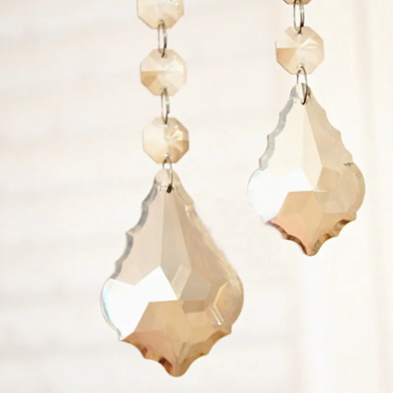 Оптовая цена Бесплатная доставка 102 шт./лот 63 мм цветные хрустальные призмы для