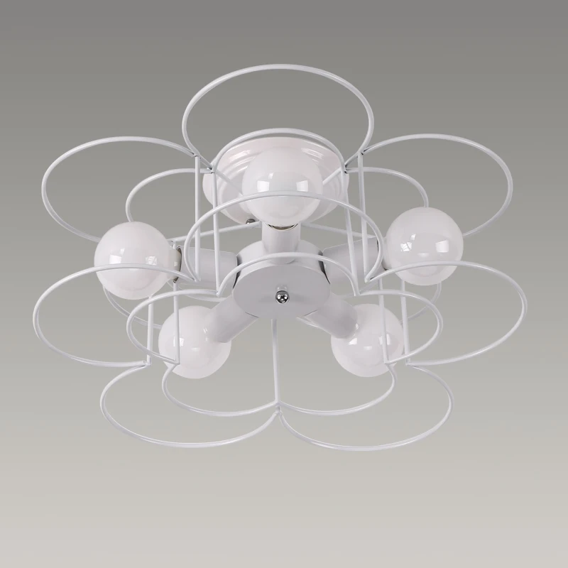 Светодиодный Железный потолочный светильник в американском стиле лампа E27 с 5