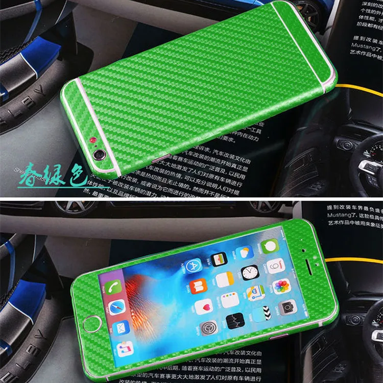 Виниловые 3D наклейки из углеродного волокна для apple iphone 7 plus 6 S телефона на весь