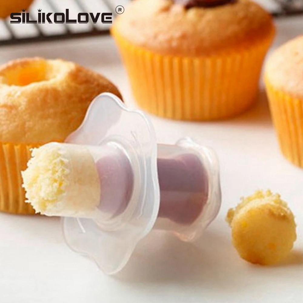 SILIKOLOVE, нож для кекса, плунжерные ножи для тортов, инструменты для кекса, Маффин, пастообразное украшение, кухонные аксессуары для выпечки