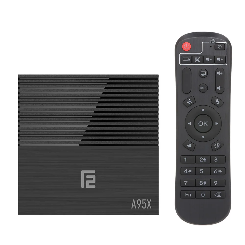 A95X F2 Android 9 0 Смарт ТВ коробка Cortex-A53 Quad-core H.265 4K VP9 4 Гб + 64 2 г/5G Wi-Fi HD Media Player видео
