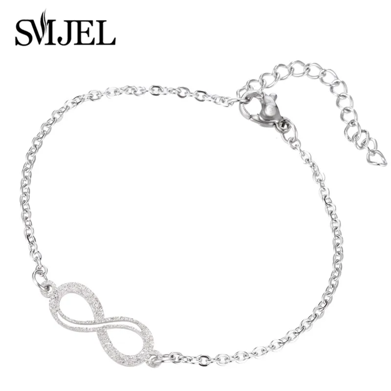 SMJEL Wedding Forever Infinity кулон браслеты пара нержавеющая сталь любовь браслет бесконечные ювелирные изделия колье bracciali Donna