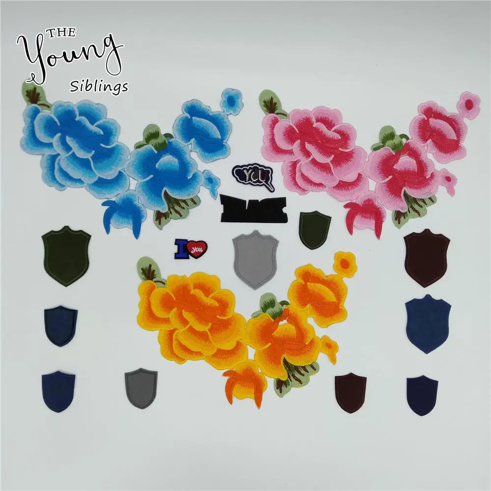 High quality Embroidery Hot melt adhesiv Applique Iron on Patch Badges DIY Clothing Sewing Accessory Craft supplies C6725-C6740 | Дом и сад