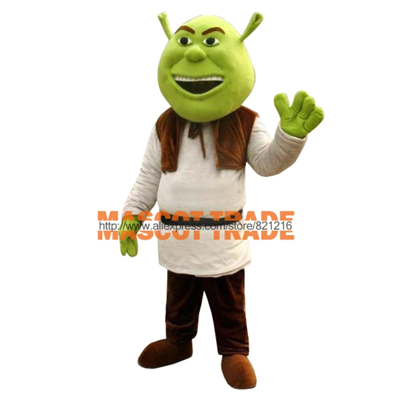 

New Shrek Mascot Costume Adult For Halloween!