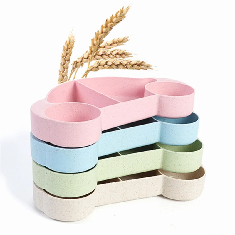 Посуда для младенцев тарелка кормления детей поднос обучения с ложкой вилкой