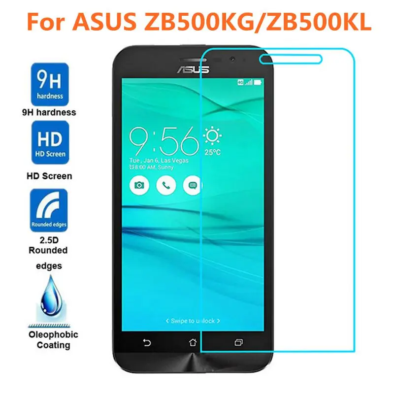 Для ASUS Zenfone Go ZB500KL закаленное стекло 9H Защитная пленка Взрывозащищенный протектор