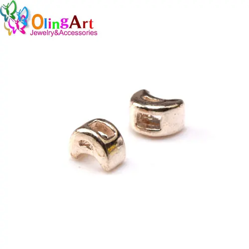 0302 20pcs 001 RG Olingart 30 шт. 3*2 мм Подвески крестообразной формы сердца бусины для нанизывания тибетского серебра Поиск браслет ювелирных изделий DIY ручной работы - Цвет: 0302 20pcs 001 RG