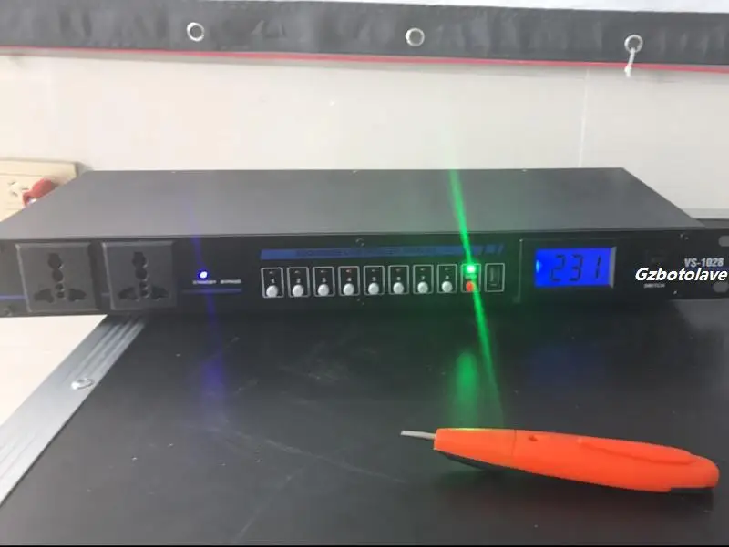 110 V-230 V DBX SR328V розетка 10 дорожный профессиональный сценический Универсальный адаптер контроллер питания с дисплеем