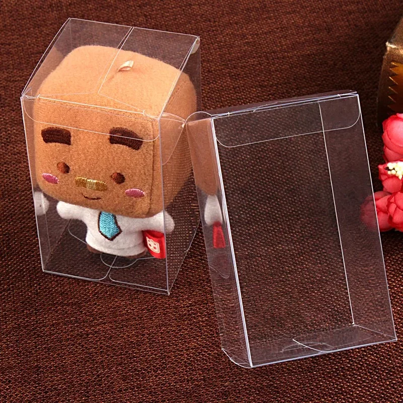 

8*8*30cm Large Shipping box pvc transparent packaging, long clear plastic cosmetic box packaging,Plastic Folding Boxes