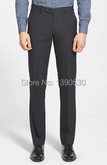 Костюм на заказ из 100% шерсти высокого качества черный лацкан с тупым углом две