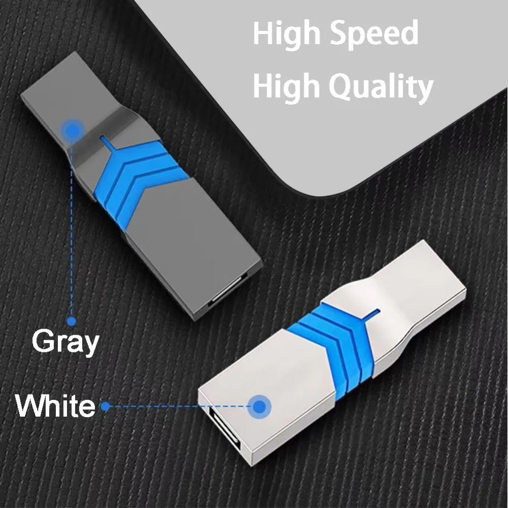 LEIZHAN USB флеш накопитель с металлическим типом c OTG 128 Гб 64 ГБ 32 16 для Samsung Galaxy S10 S9 S8
