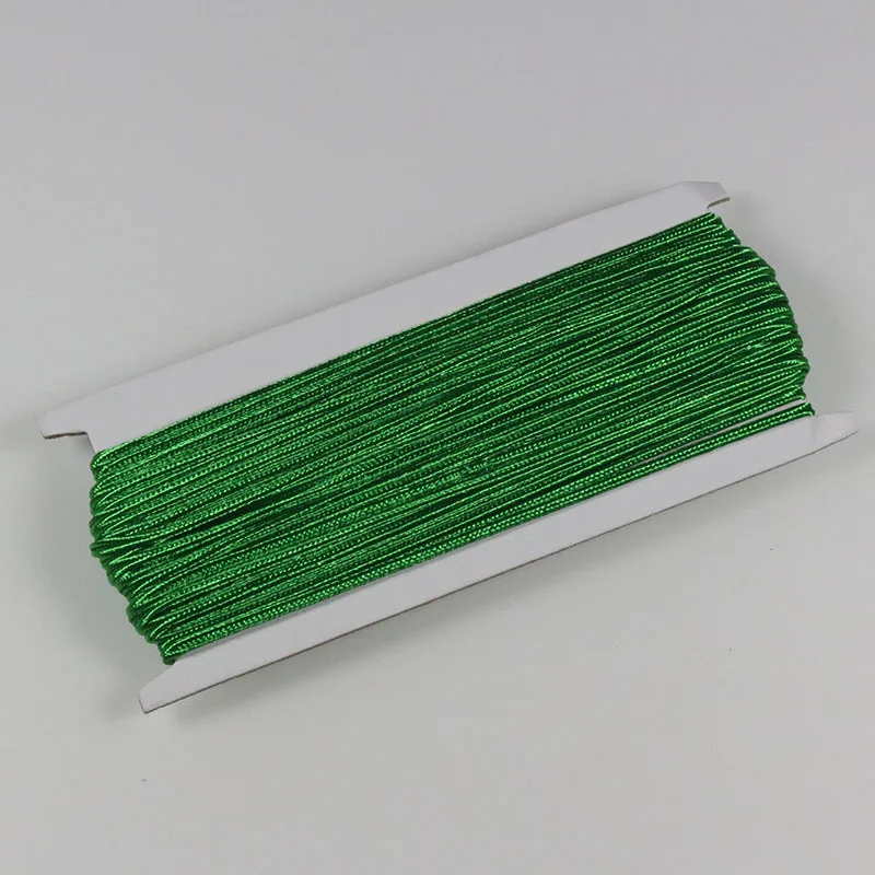 green 34 ярда(31 м)/лот 3 мм китайский шнур из нейлона разных цветов, Змеиный живот, шнуры для изготовления ювелирных изделий своими руками - Цвет: green