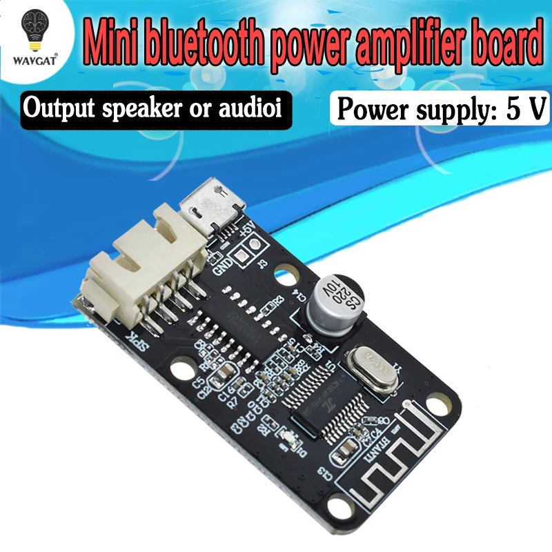 PAM8403 беспроводной Bluetooth 4,0 стерео аудио приемник модуль цифровой усилитель звук Громкая плата Micro USB 3 Вт+ 3 Вт 5 В DC для Arduino