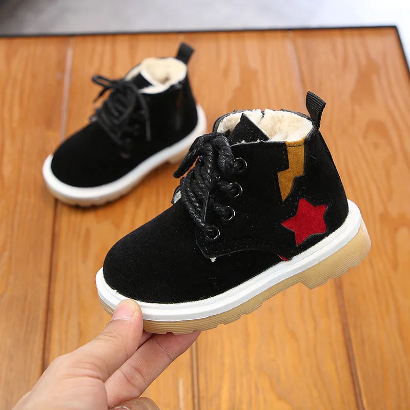 Детская обувь зимние детские ботинки Martin теплые для девочек резиновые мальчиков