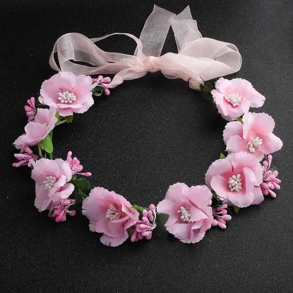 HS-J4836-Pink Miallo, цветочные короны и диадемы, свадебные аксессуары для волос, для невесты, подружек невесты, для женщин, девочек, лоза, головные уборы - Окраска металла: HS-J4836-Pink