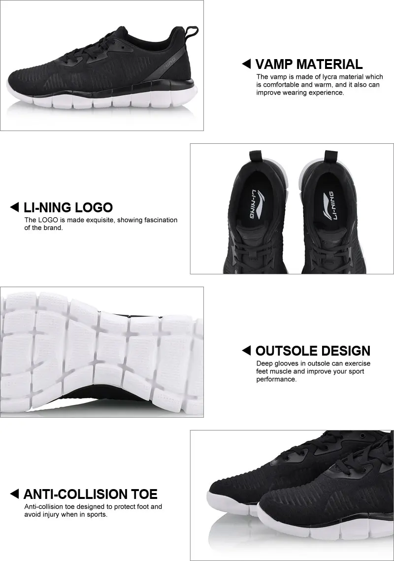 Li-Ning/мужские кроссовки для бега, с дышащей подкладкой, спортивная обувь, светильник, спортивная обувь ARKN001 XYP631
