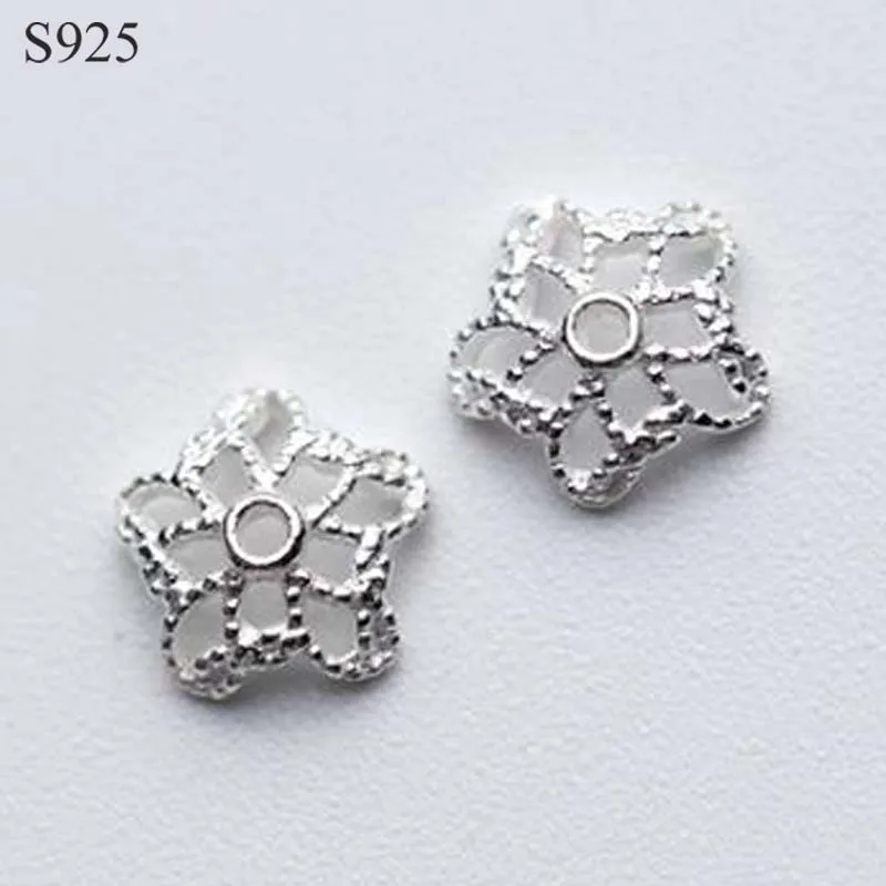 

Бусины-разделители из серебра 925 пробы, 6 мм, 10 шт.