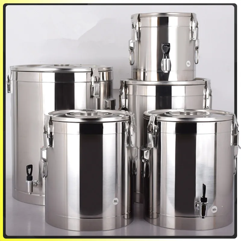 10L ~ 50L большая вместимость Нержавеющая сталь теплоизоляция ведро термос чашки