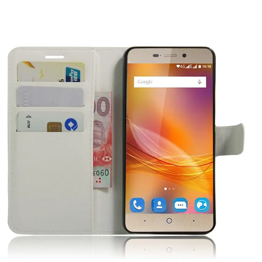 Для zte лезвие A452 Чехол класса люкс из искусственной кожи чехол для задней крышки для zte лезвие A452 452 защитный чехол-накладка для телефона с отделением для карт