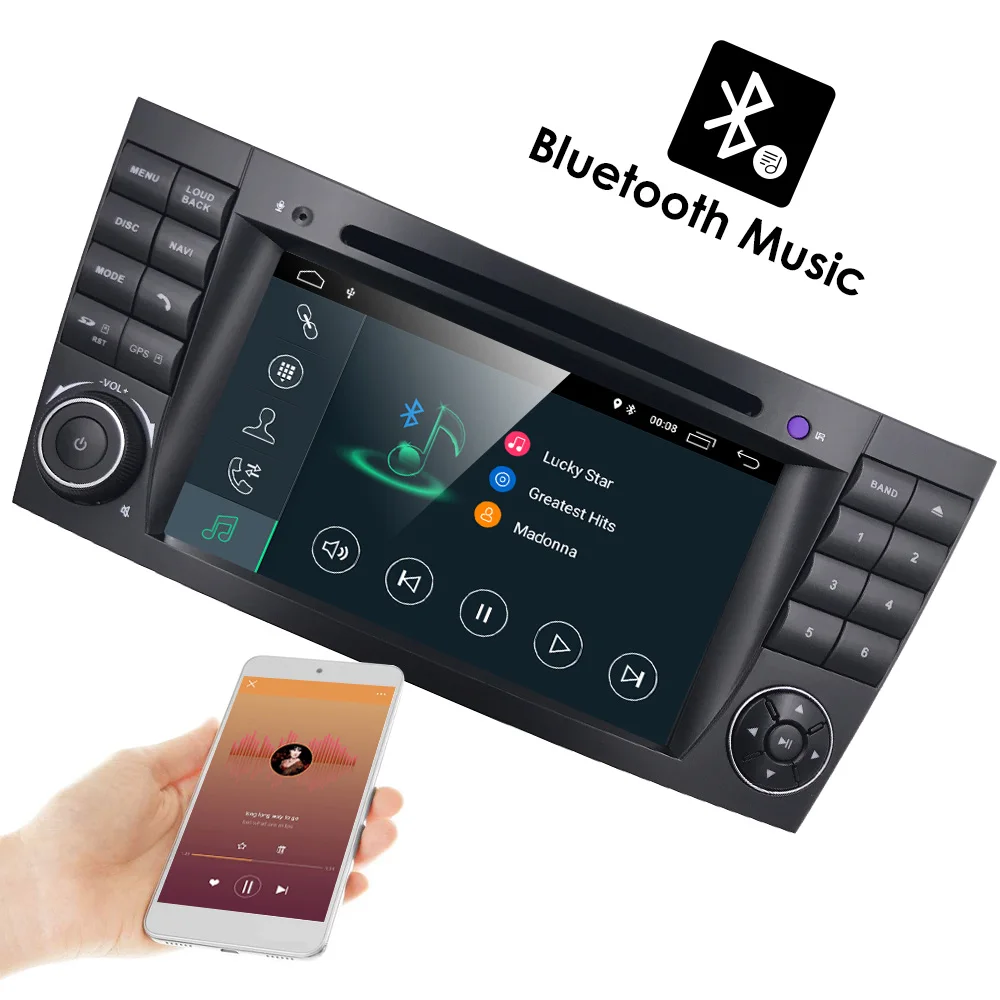 Android 9,0 " автомобильный мультимедийный плеер для Mercedes-Benz W211 G ClS Bluetooth wifi 4G Управление рулем
