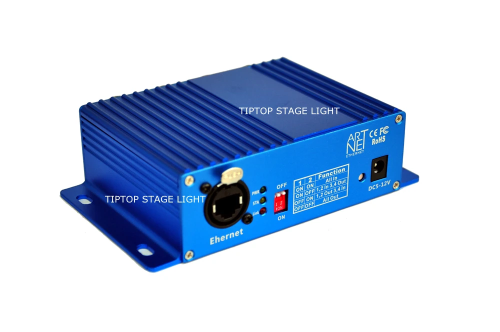 TIPTOP TP D16 ArtNet DMX 4 четырехсторонний двунаправленный преобразователь гнездовой 3PIN XLR