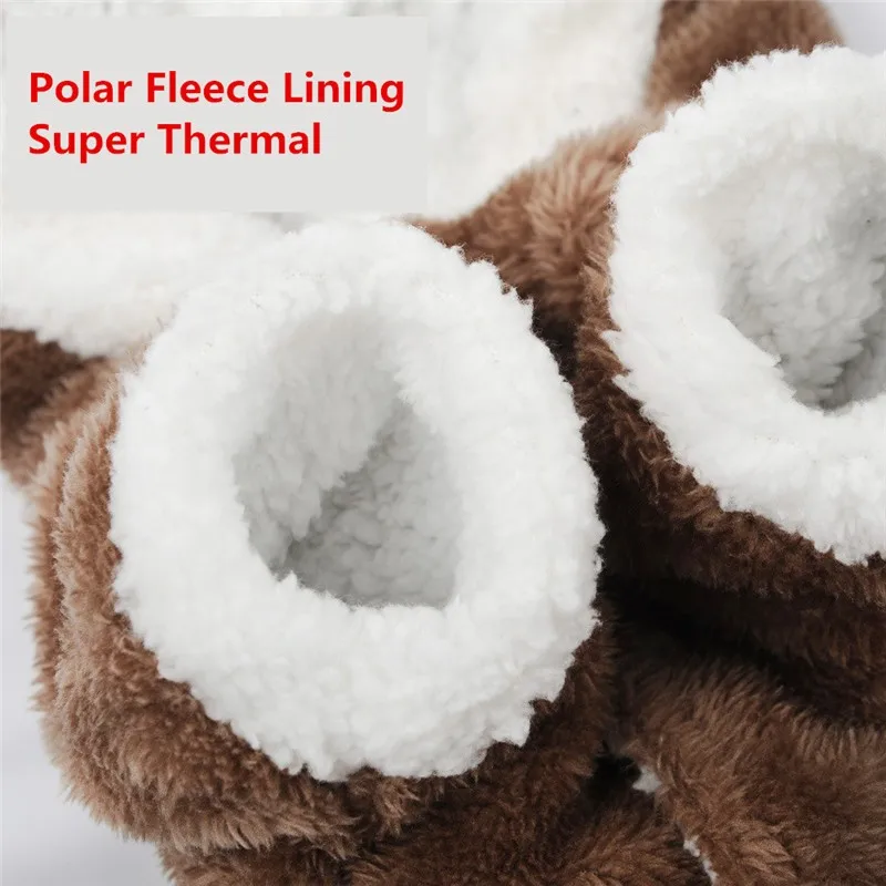 Милый олень лося дизайн зима четыре ноги Pet одежда теплый флис Тедди Одежда для