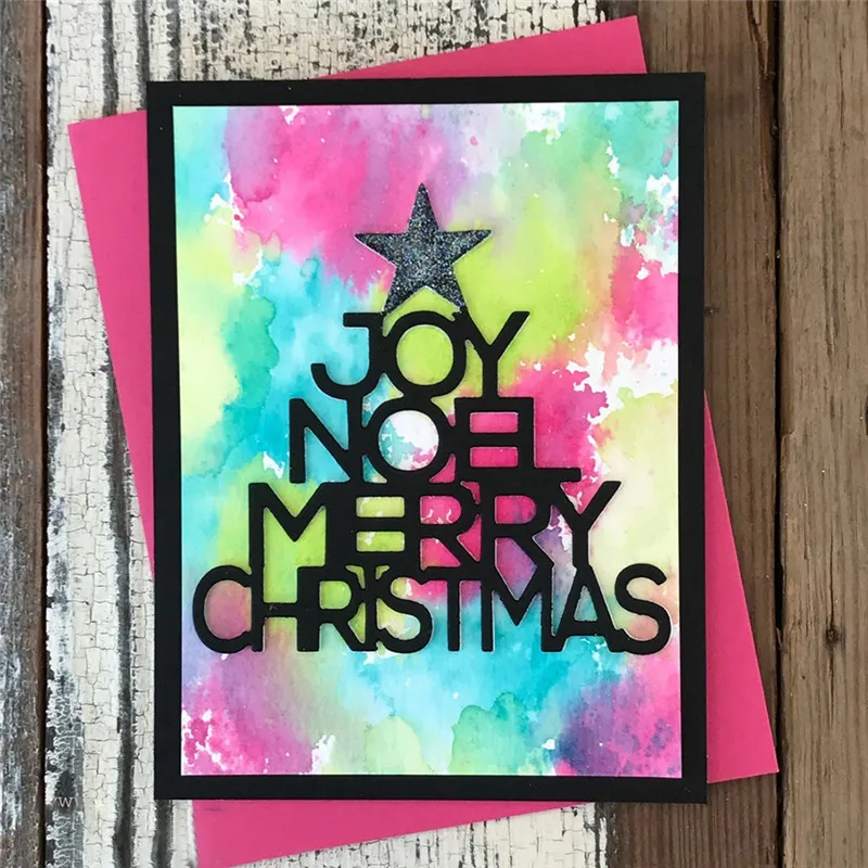 DiyArts Merry Christmas Tree штампы для скрапбукинга 1 шт. рукоделия новинка 2018 тиснение