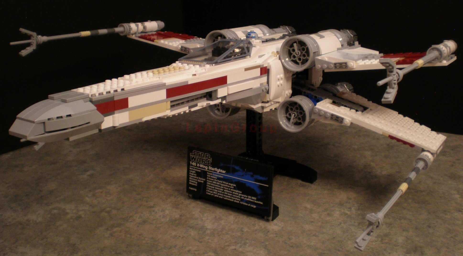 LP 05039 1586 шт. Звездные войны X wing Red Five модель космического истребителя строительный